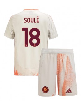 Billige AS Roma Matias Soule #18 Bortedraktsett Barn 2024-25 Kortermet (+ Korte bukser)